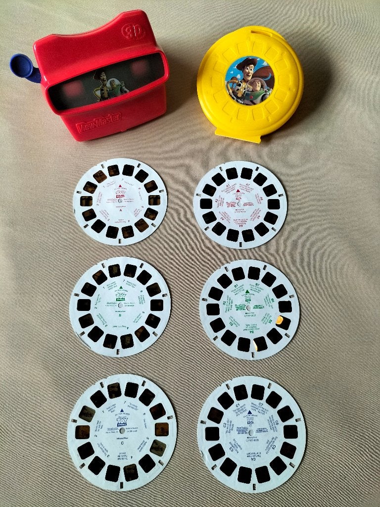 Viewmaster Toy Story - 6 schijfjes en opbergdoosje, Ophalen of Verzenden, Gebruikt