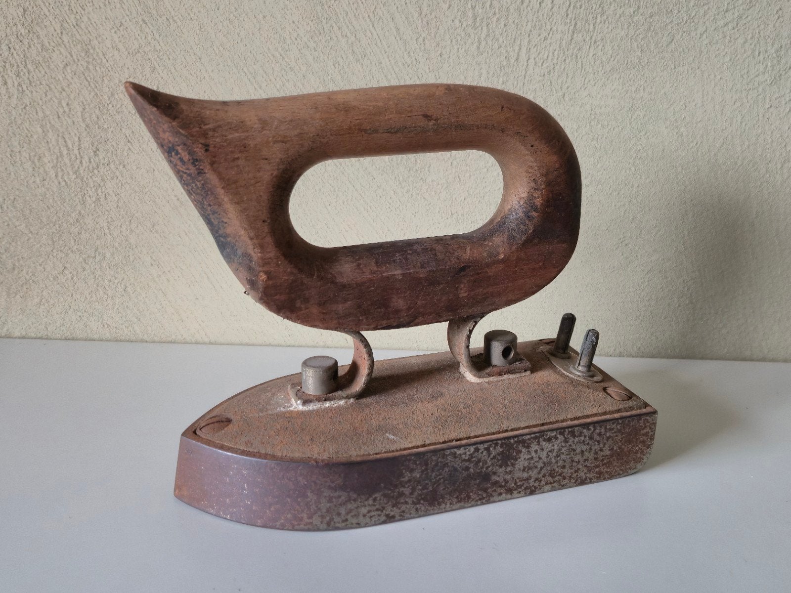 Antiek: vroeg-elektrisch strijkijzer uit de jaren 1920/1925, Ophalen of Verzenden
