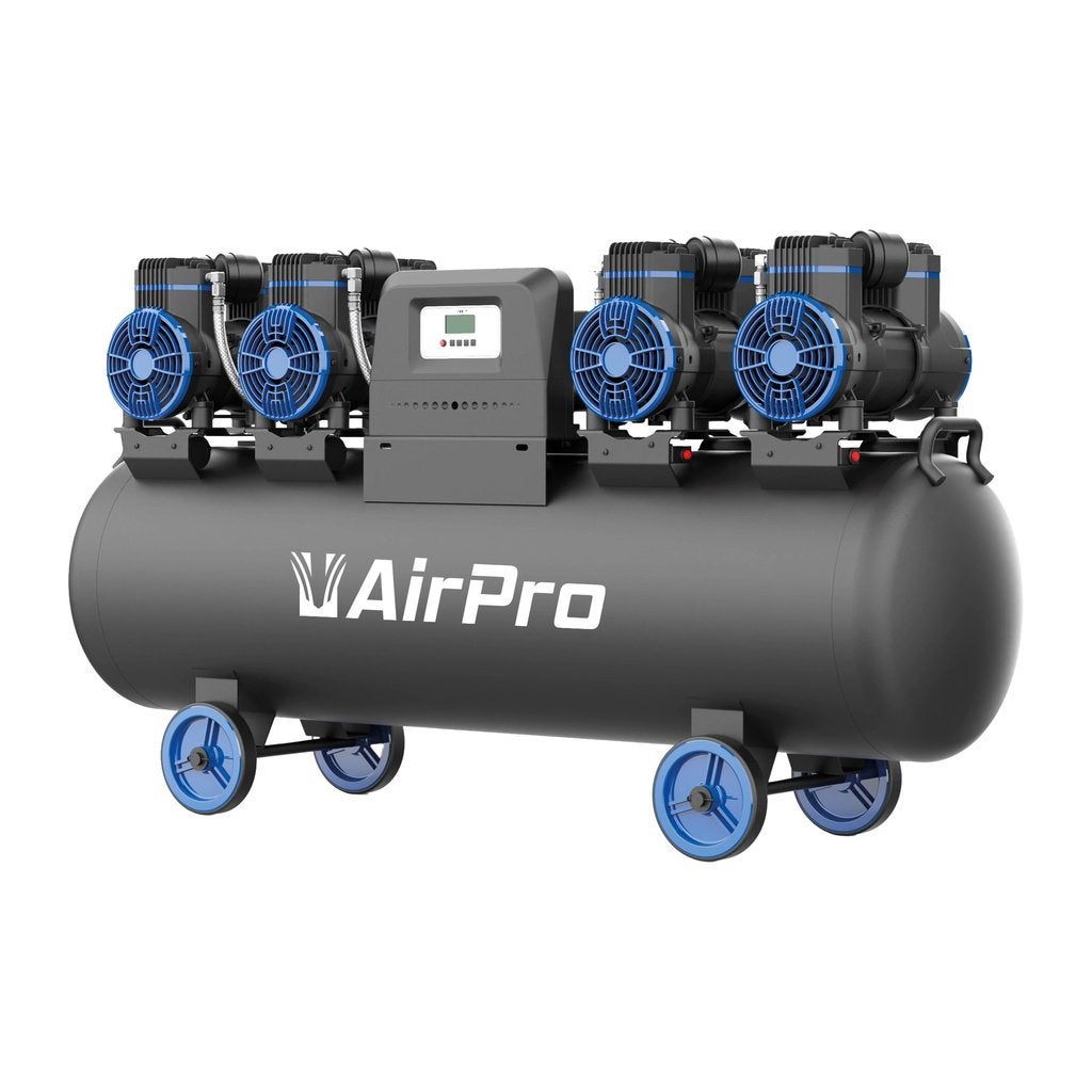 Compressor olievrij 4x2pk 120L tank 400V / Nieuw