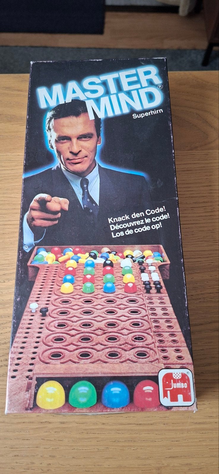 Mastermind Superhirn Jumbo - Klassiek Codekraakspel, Een of twee spelers, Ophalen of Verzenden, Gebruikt, Jumbo