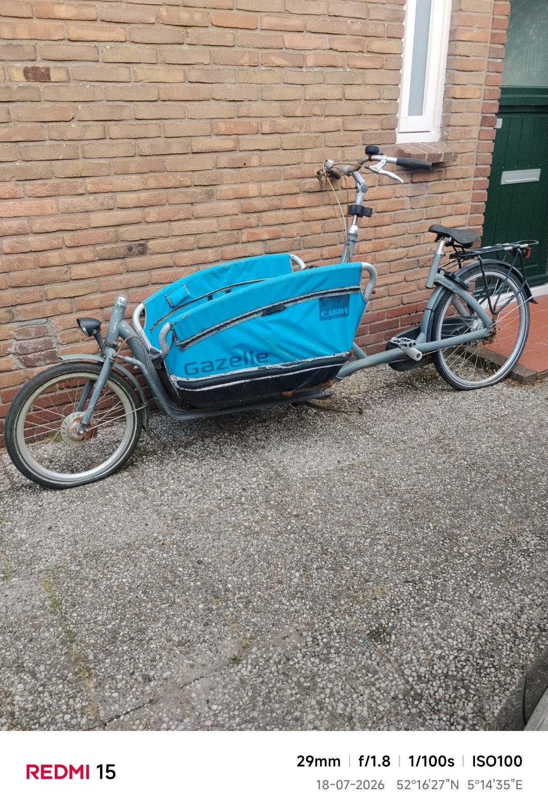 Gazelle bakfiets, Ophalen of Verzenden, Gebruikt, Gazelle