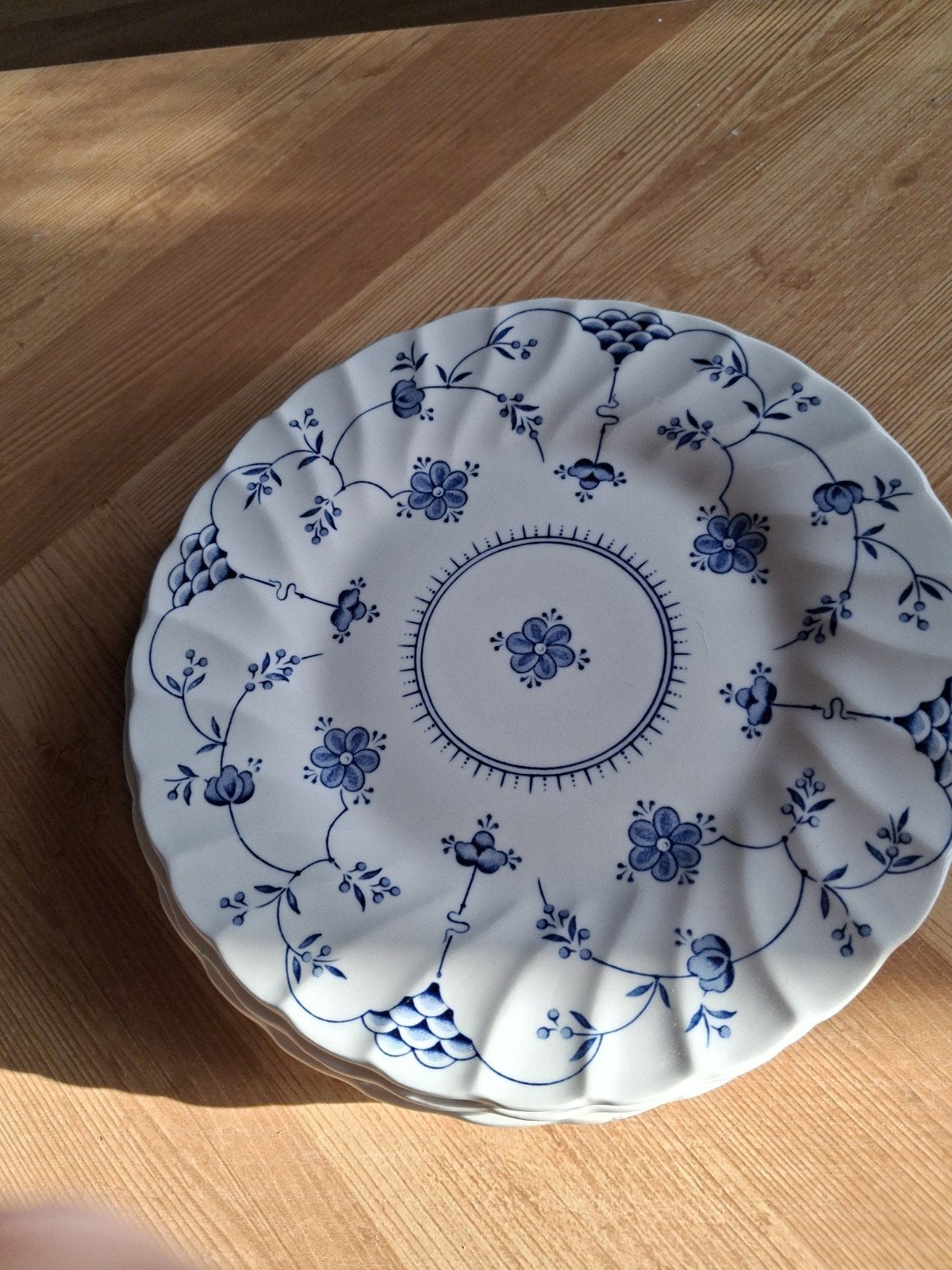 Saksische bordjes voor gebak e.d, Antiek en Kunst, Antiek | Servies los, Ophalen of Verzenden