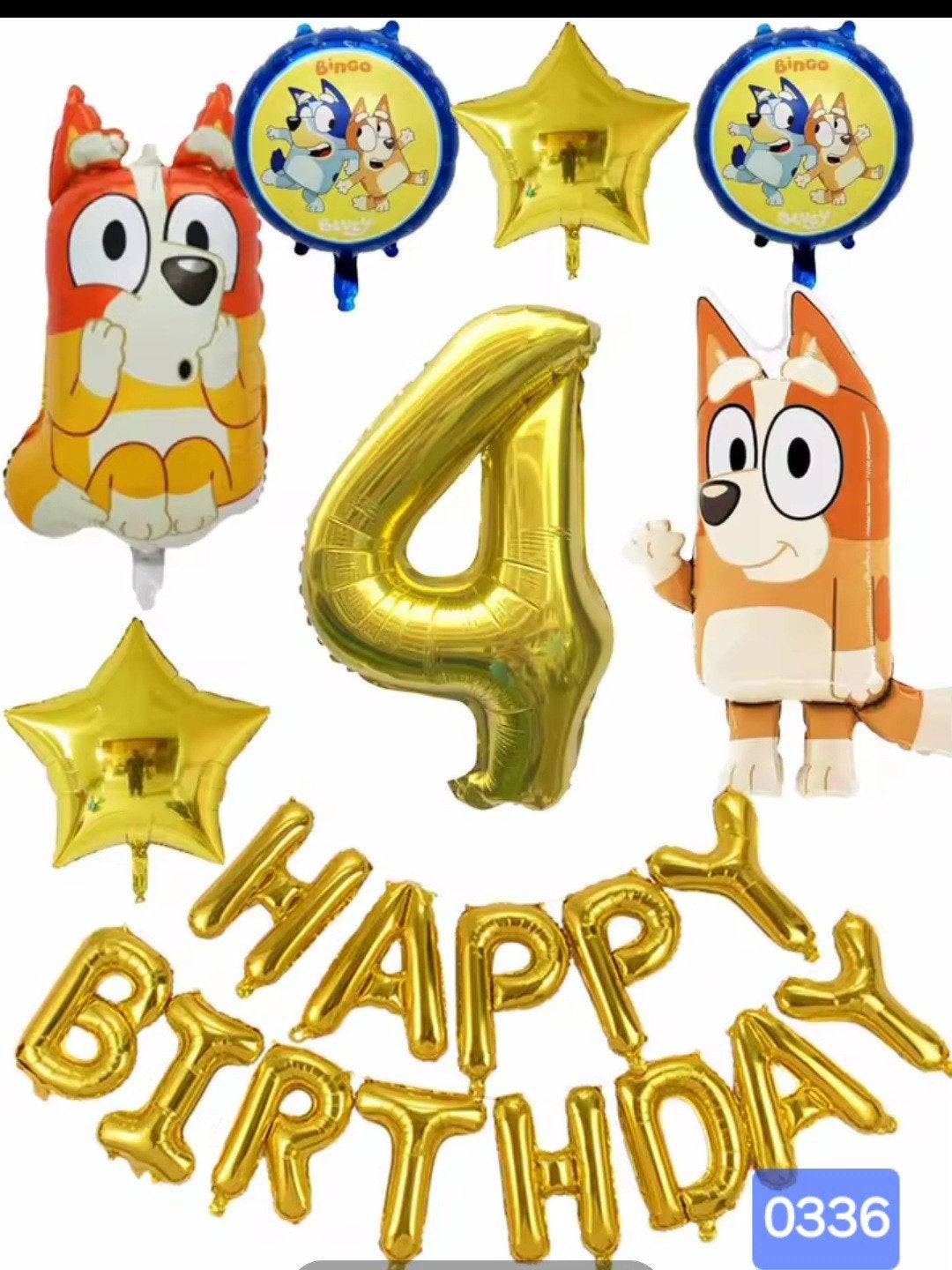GRATIS VERZENDING Bluey Bingo Verjaardag Ballonnen, Ophalen of Verzenden