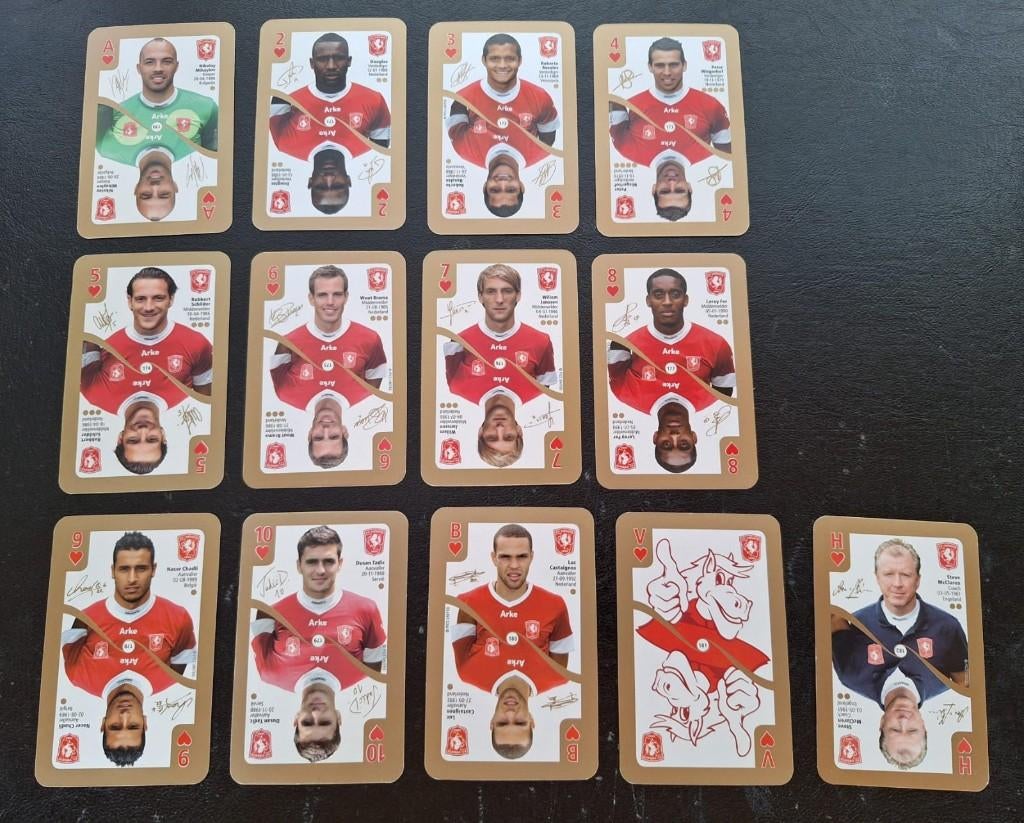 Complete set speelkaarten FC Twente 2012-13, Ophalen of Verzenden, Zo goed als nieuw, F.C. Twente, Poster, Plaatje of Sticker
