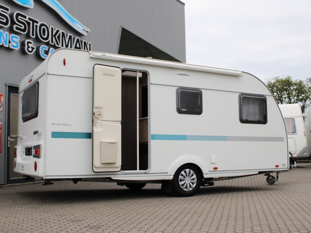 Adria Aviva 492 LU Mover Voortent Fietsenrek, Caravans en Kamperen, Caravans, Bedrijf, Adria, 5 tot 6 meter, Overige typen