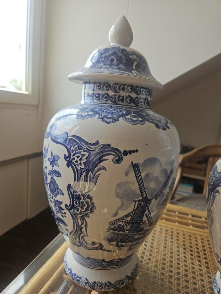 Delfts blauwe vazen, Antiek en Kunst, Ophalen of Verzenden