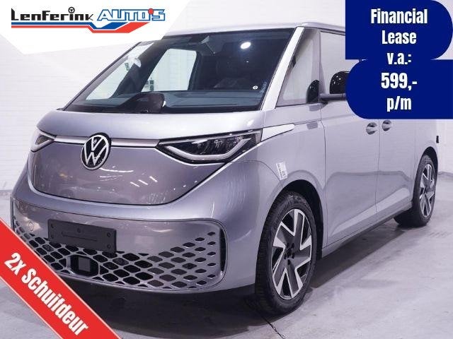 Volkswagen ID Buzz Cargo 79 kWh, 250 kW/340 pk 4 Motion, 2x, Auto's, Automaat, Stof, Gebruikt, Zwart