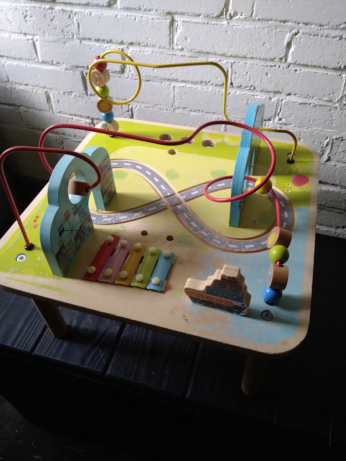 Speeltafel hout, Kinderen en Baby's, Speelgoed | Houten speelgoed, Ophalen, Meubelstuk of Keukentje