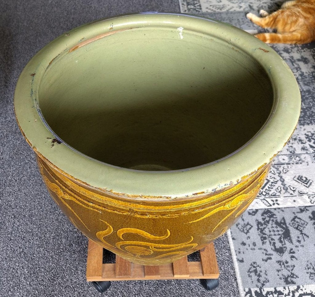 Antieke Chinese eierenpot - 1000 jaar draken, Ophalen