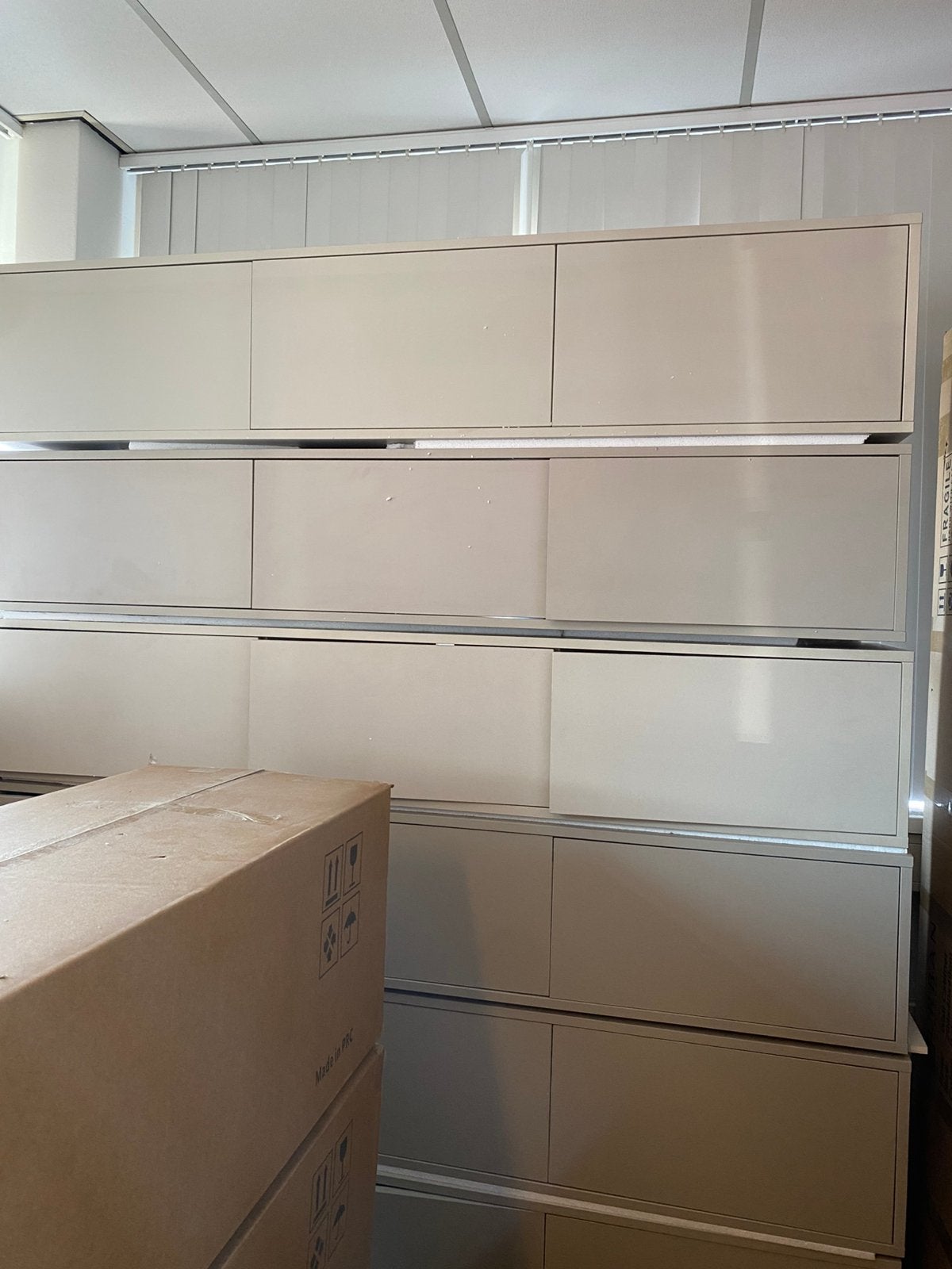 Tv meubel 180cm - Japandi beige, Ophalen, Zo goed als nieuw