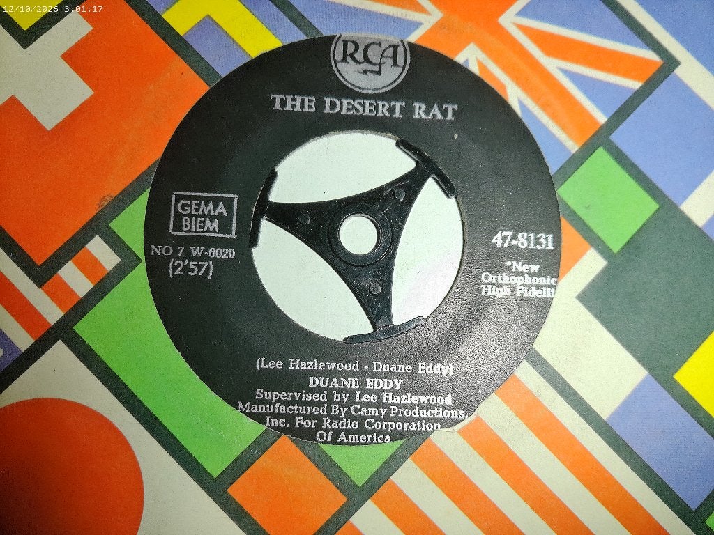 Duane Eddy - The Desert rat /Boss Guitar, Cd's en Dvd's, Gebruikt, Originele persing, 7 inch, Ophalen of Verzenden