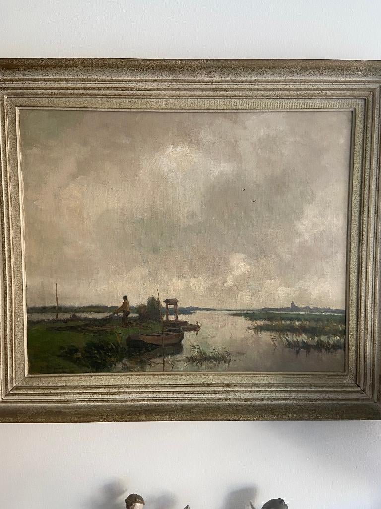 Schilderij olieverf Jacques Witjens, Antiek en Kunst, Kunst | Schilderijen | Klassiek, Ophalen of Verzenden