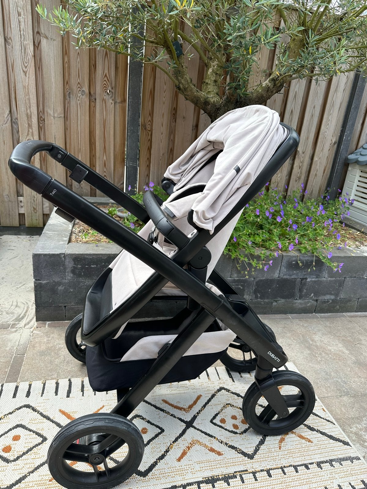 Dubatti Two 2-in-1 kinderwagen met complete accessoireset, Gebruikt, Luchtbanden, Combiwagen, Ophalen