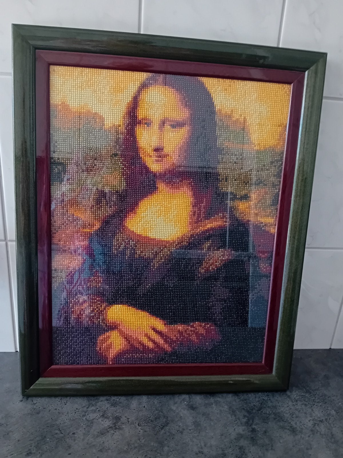 Mona Lisa Diamond Painting in Lijst, Ophalen, Portret of Personen