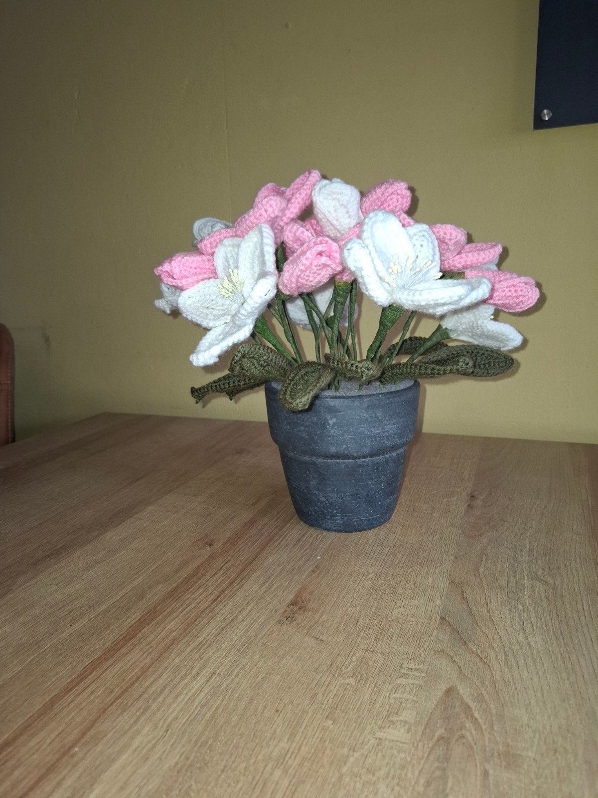 gehaakte bloemstuk rozen, Verzenden, Nieuw