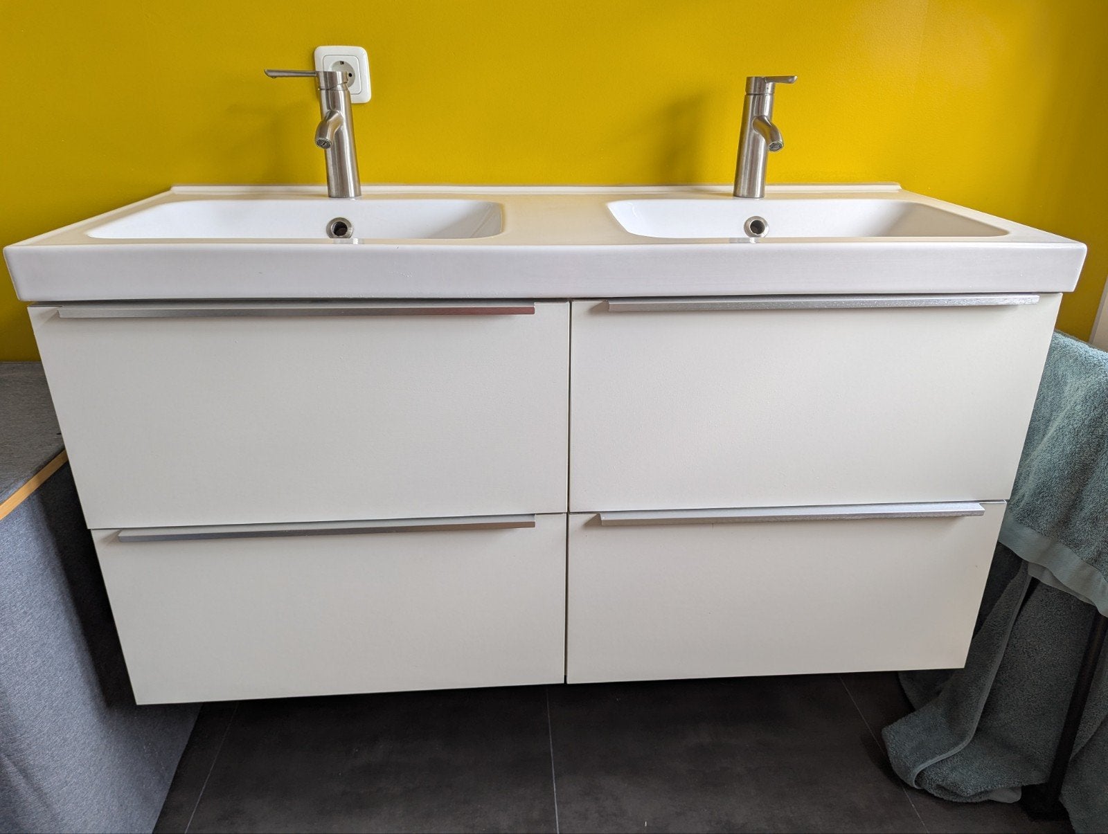 Badkamer meubel incl kranen, Ophalen, 100 tot 150 cm, Zo goed als nieuw, Minder dan 100 cm