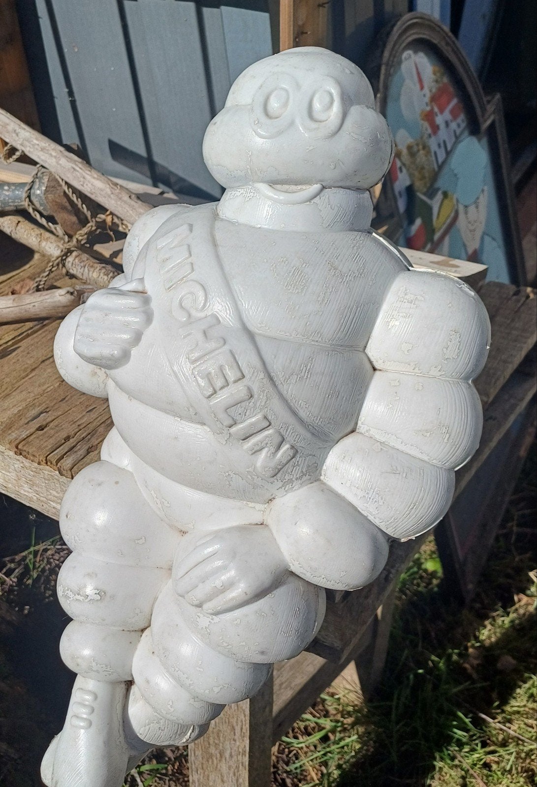 Vintage Michelin Man Beeld - Bibendum Decoratie, Ophalen, Gebruikt