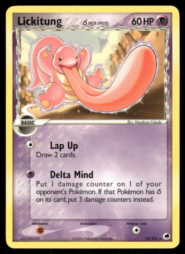 Lickitung δ 19/101 - Dragon Frontiers, Verzenden, Gebruikt