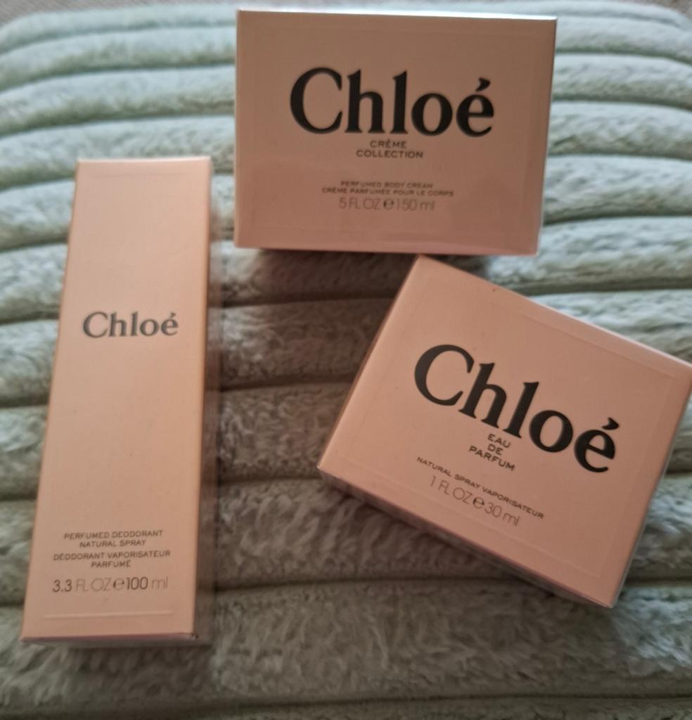 Chloe parfum, deodorant en body cream nieuw, Verzenden, Nieuw