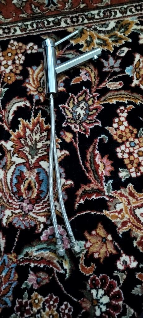 Chroom Kraan met Flexibele Slangen mengkraan, Ophalen of Verzenden