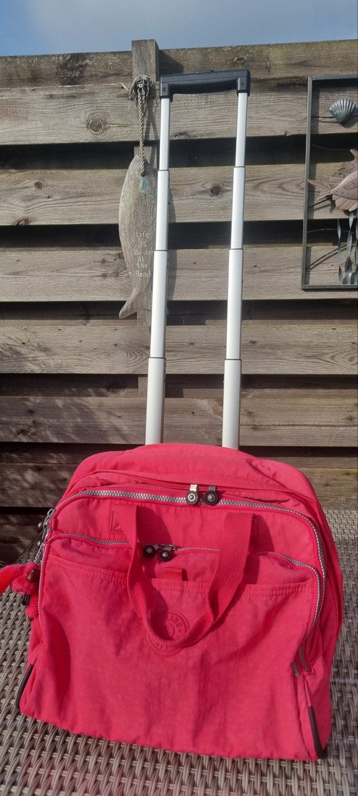 Kipling reistas met wieltjes - roze, Gebruikt, 20 tot 30 cm, Minder dan 35 cm, Ophalen of Verzenden