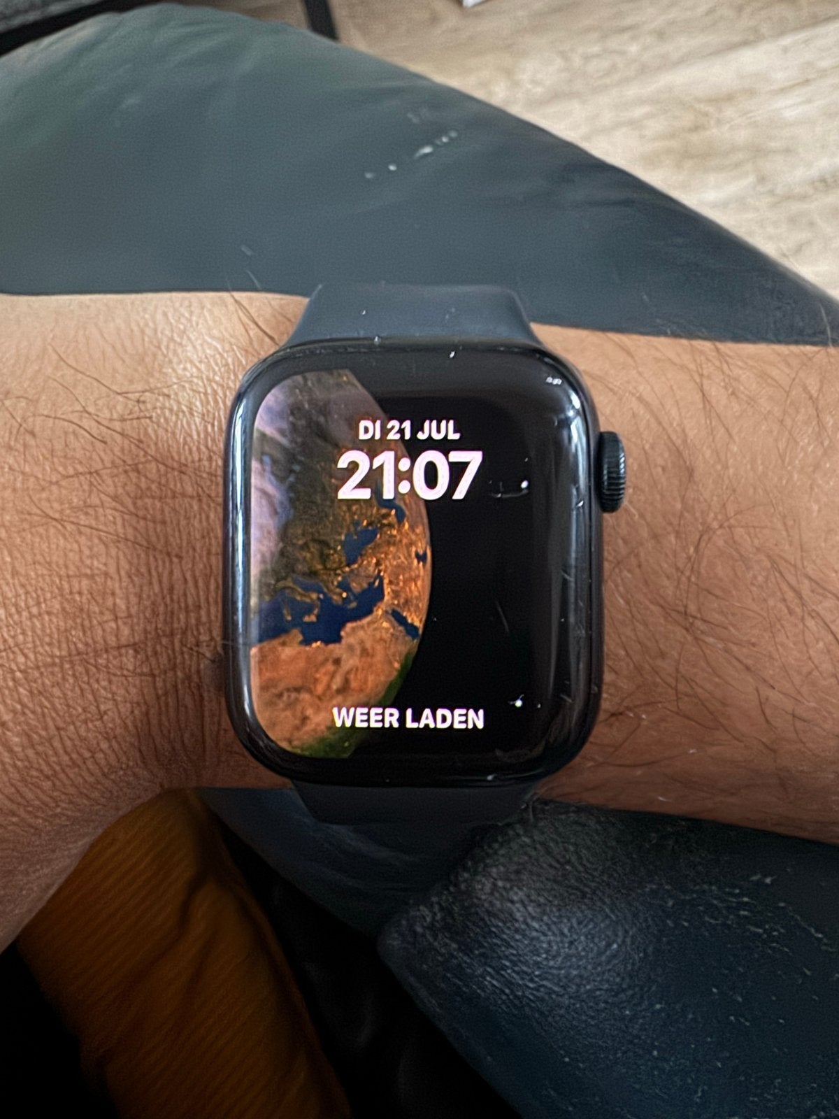 Apple Watch Series 8, 41mm Aluminium - Goede staat, Ophalen, Gebruikt, Hartslag, Zwart