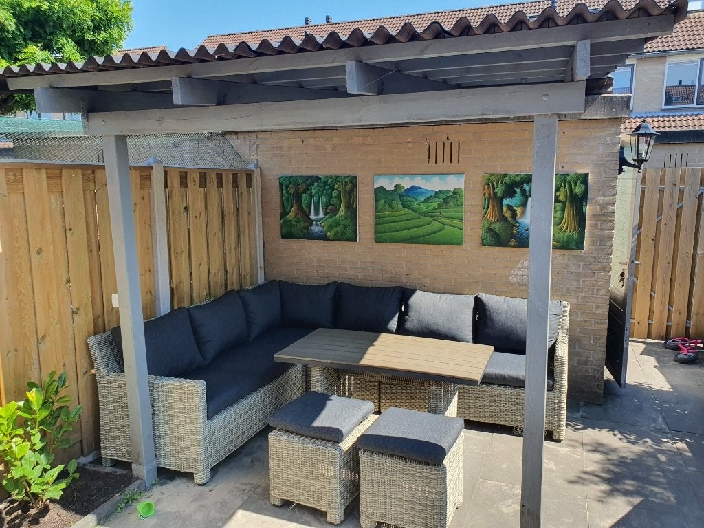 Dining loungeset, Ophalen, Bank, Loungeset, Wicker