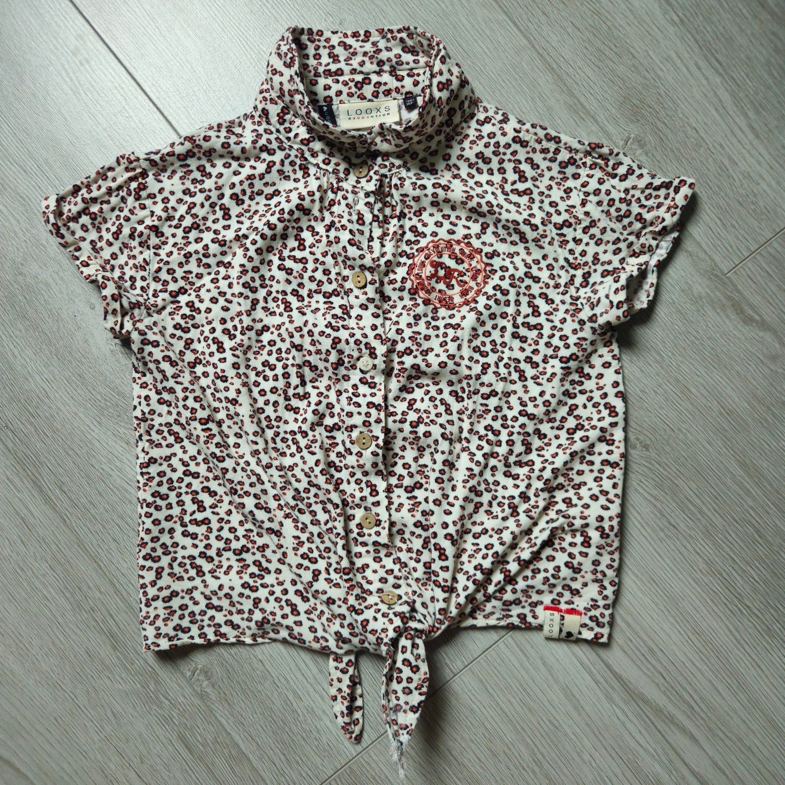 Opruiming:Looxs Revolution Blouse met Luipaardprint maat 134, Kinderen en Baby's, Kinderkleding | Maat 134, Ophalen of Verzenden