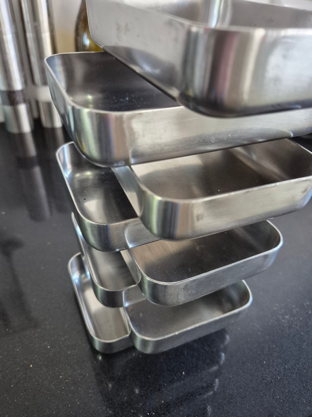 Gero Zilmeta RVS schaaltjes - Set van 6, Antiek en Kunst, Ophalen of Verzenden