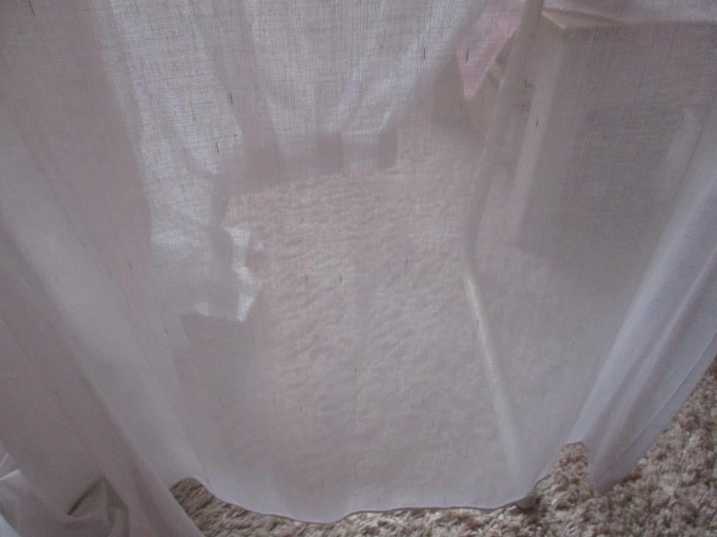 Witte vitrage 1 stuk 240x140., Ophalen, Zo goed als nieuw, 200 cm of meer, Wit
