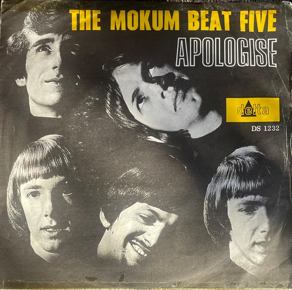 Nederbeat single Mokum Beat Five - Apologise (1967), Overige genres, 7 inch, Single, Ophalen of Verzenden