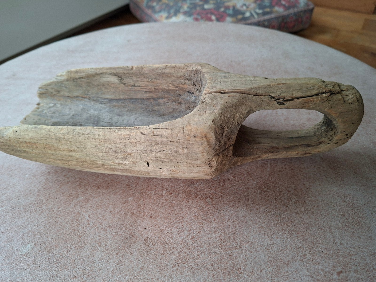 Onbewerkte houten graan of meeschep. Brocante/vintage., Ophalen of Verzenden