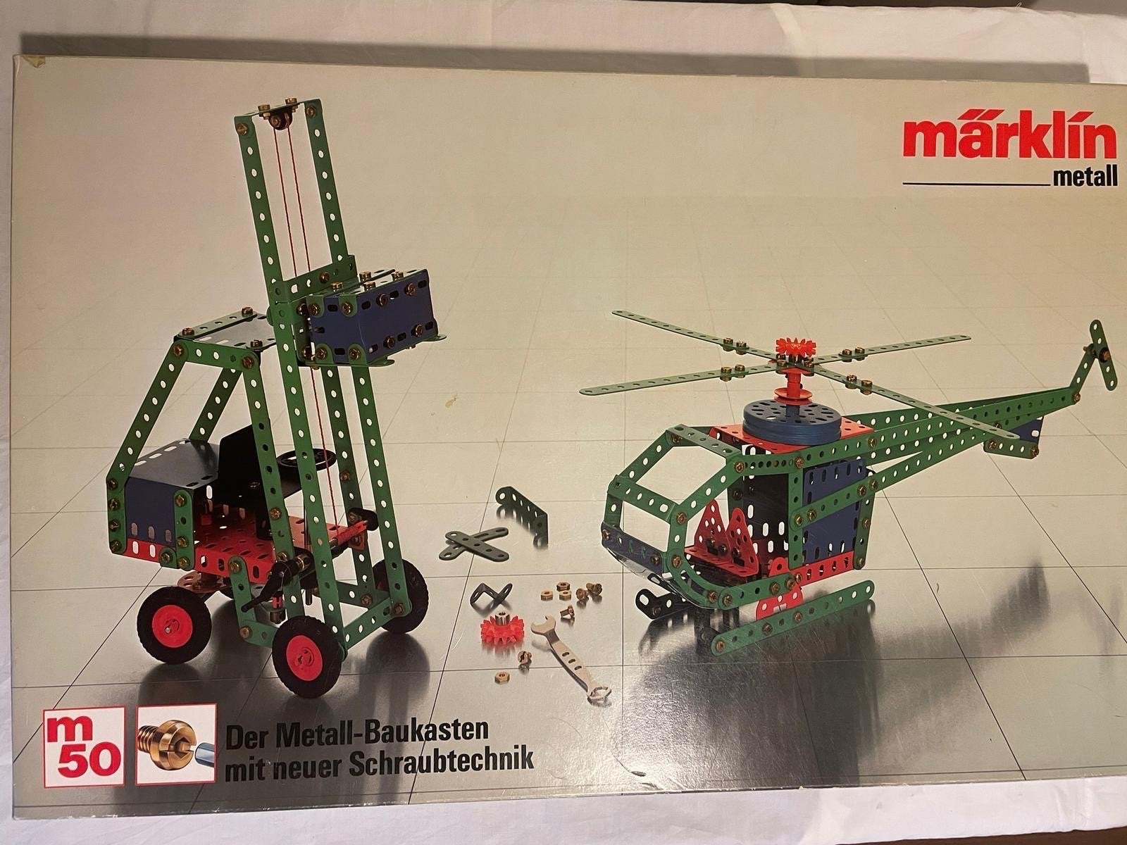 Märklin Metallbouwdoos M50 met Motor en Trafo - Compleet, Ophalen of Verzenden, Zo goed als nieuw