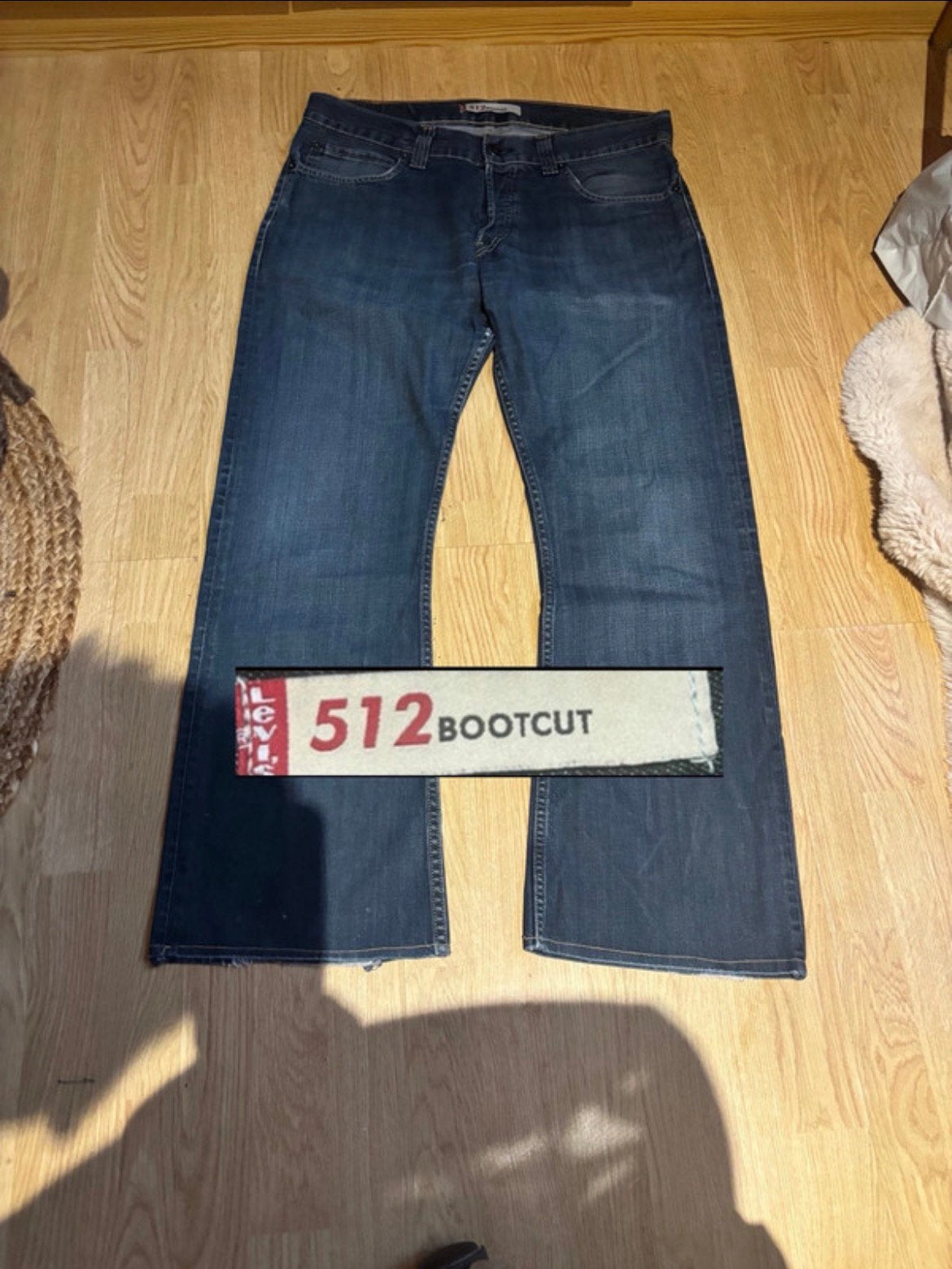 Levis 512 bootcut jeans retro, Kleding | Heren, Ophalen of Verzenden, Zo goed als nieuw, Blauw, W33 - W34 (confectie 48/50)