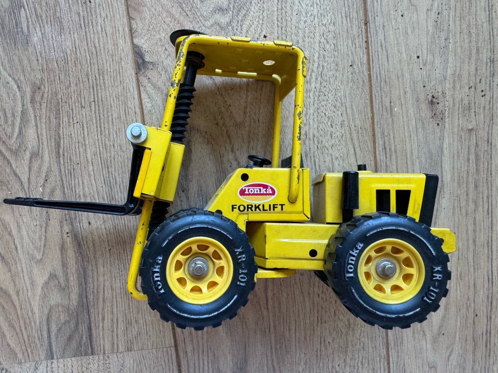 Vintage Tonka Forklift XR-101 – ‘70 – werkend hefmechanisme, Ophalen of Verzenden, Gebruikt
