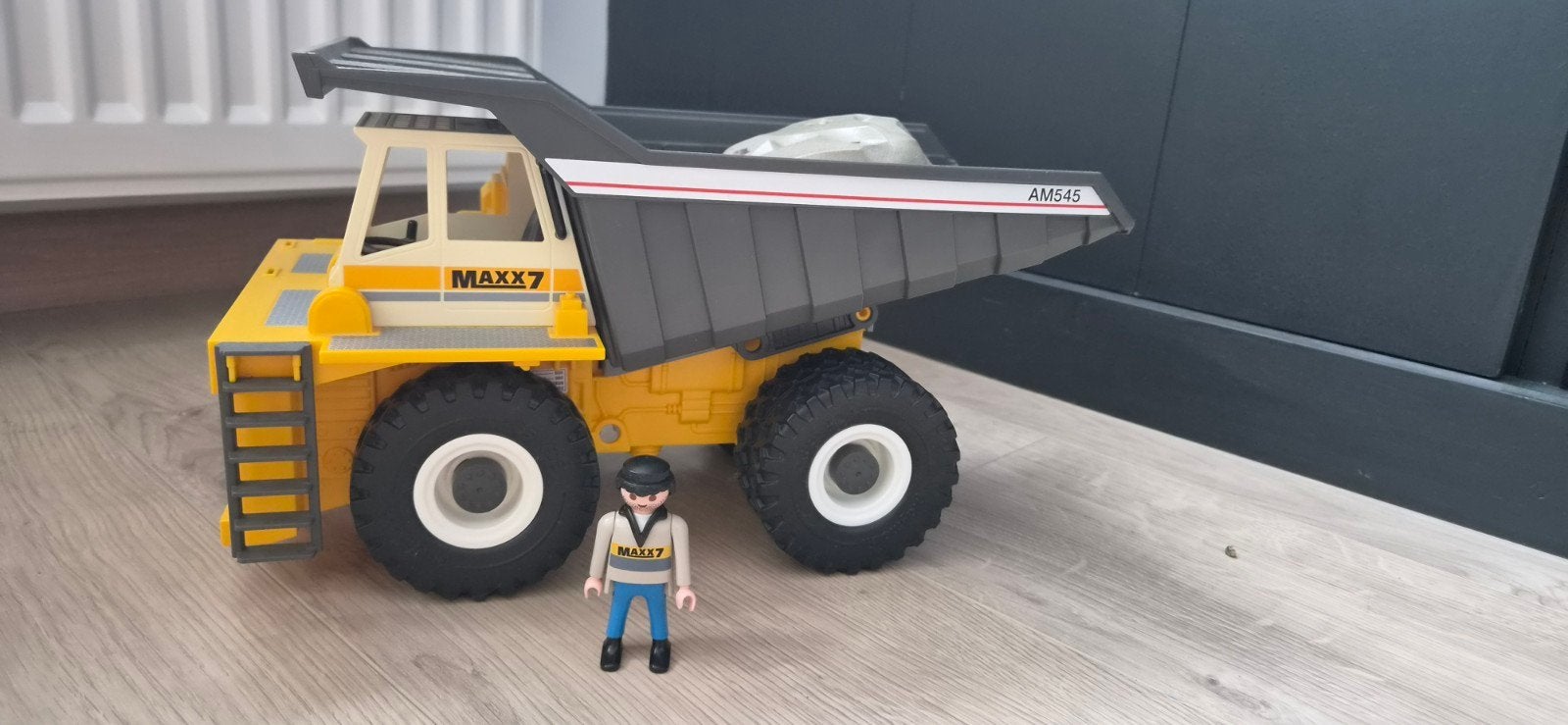 playmobil dumptruck (bouwplaats), Ophalen