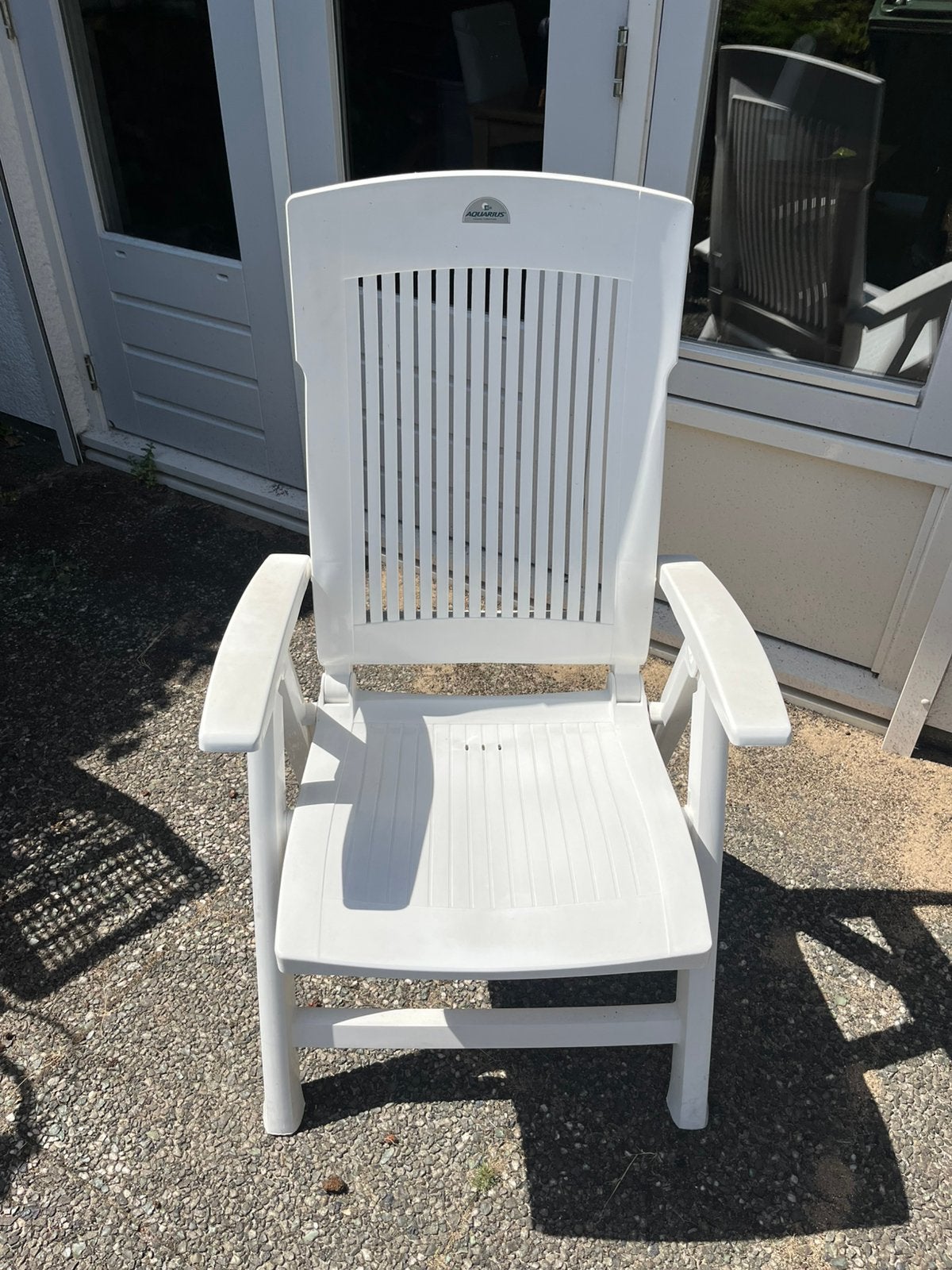 Vier tuinstoelen incl. kussens, Tuin en Terras, Tuinstoelen, Ophalen, Gebruikt, Kunststof, Inklapbaar