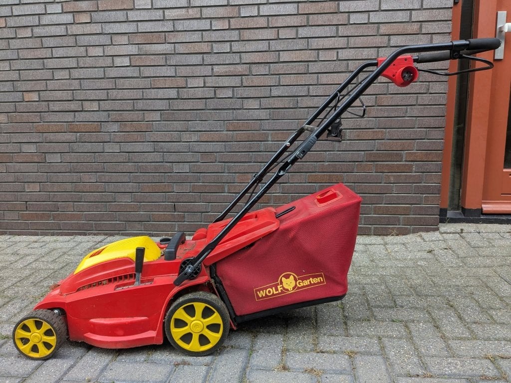 Wolf-Garten A 370 E elektrische grasmaaier met opvangzak, Tuin en Terras, Ophalen, Cirkelmaaier, Gebruikt, Elektrische grasmaaier