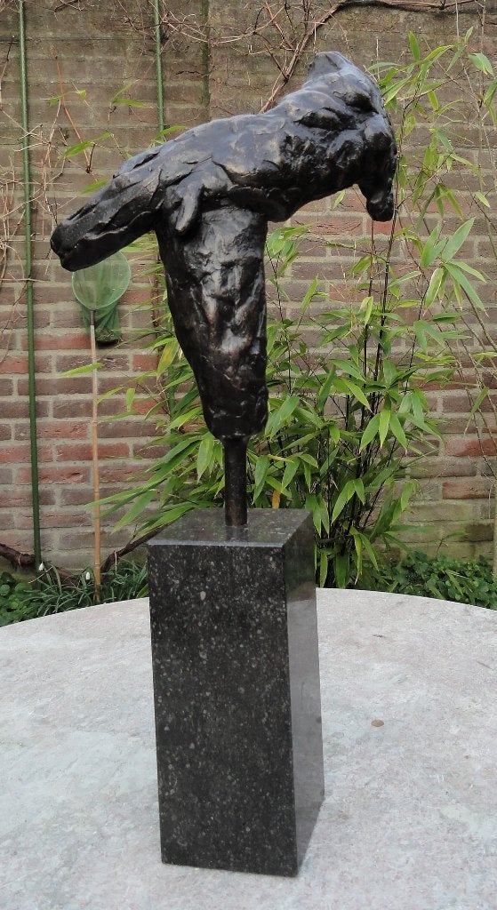 bronzen beeld mannelijk naakt, Ophalen of Verzenden, Handgemaakt, Brons, Beeld