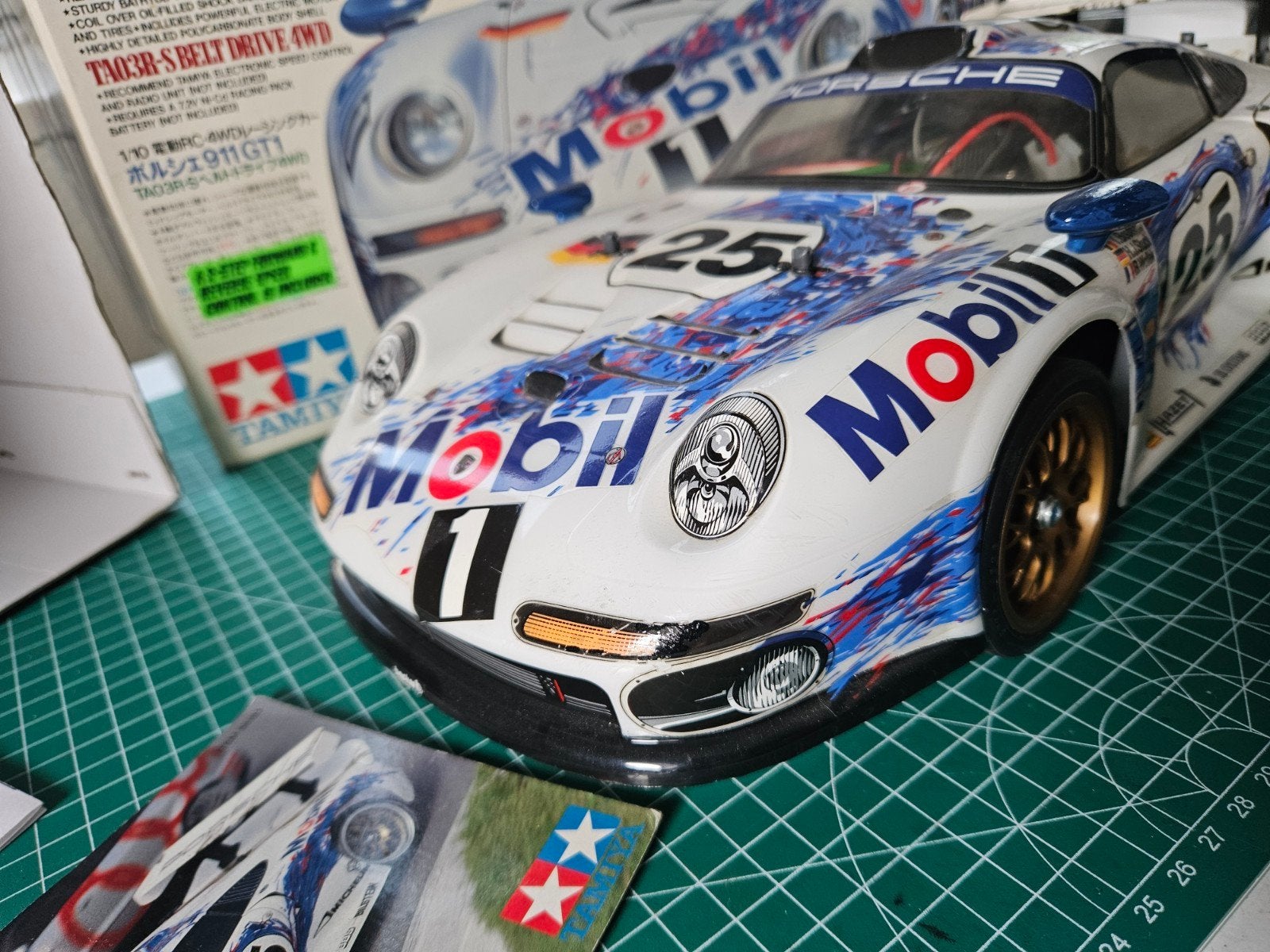 Tamiya Porsche GT1 TA03RS #58193 - 1997 RC Model, Elektro, Ophalen of Verzenden, Zo goed als nieuw, Schaal 1:10
