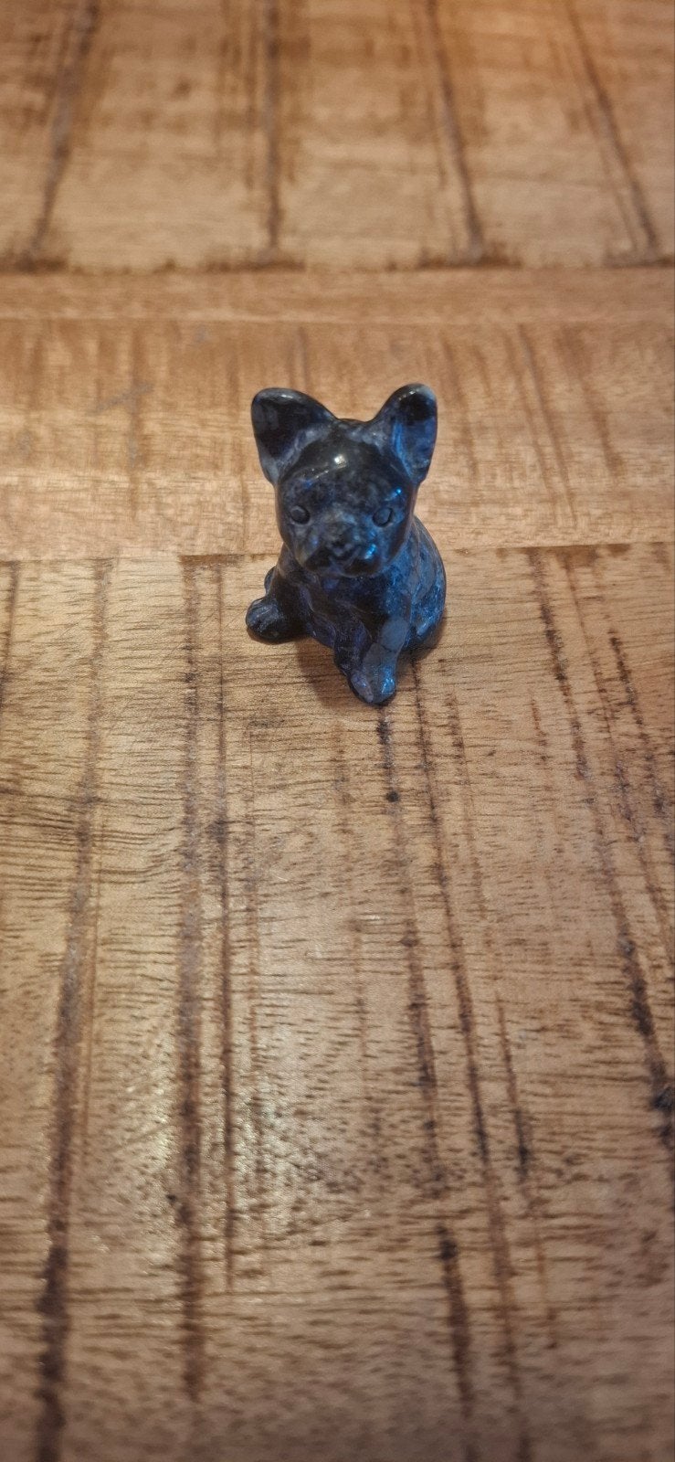 Schattig beeldje van een Franse Bulldog pup, Verzamelen, Beelden en Beeldjes, Ophalen of Verzenden