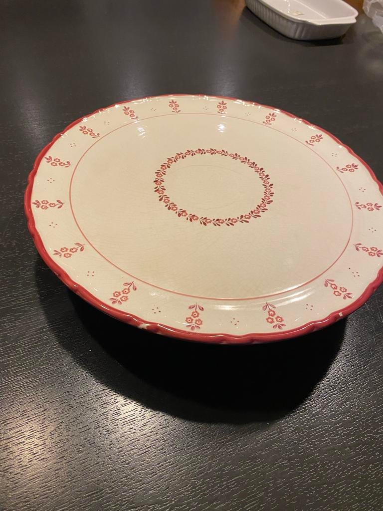 Schramberg Handgemalt Taartplateau - Zo goed als nieuw, Huis en Inrichting, Keuken | Servies, Overige typen, Ophalen of Verzenden
