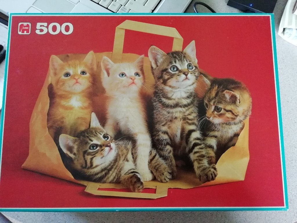 Jumbo Puzzle Vol Verbazing, Hobby en Vrije tijd, Ophalen of Verzenden, 500 t/m 1500 stukjes, Zo goed als nieuw, Legpuzzel