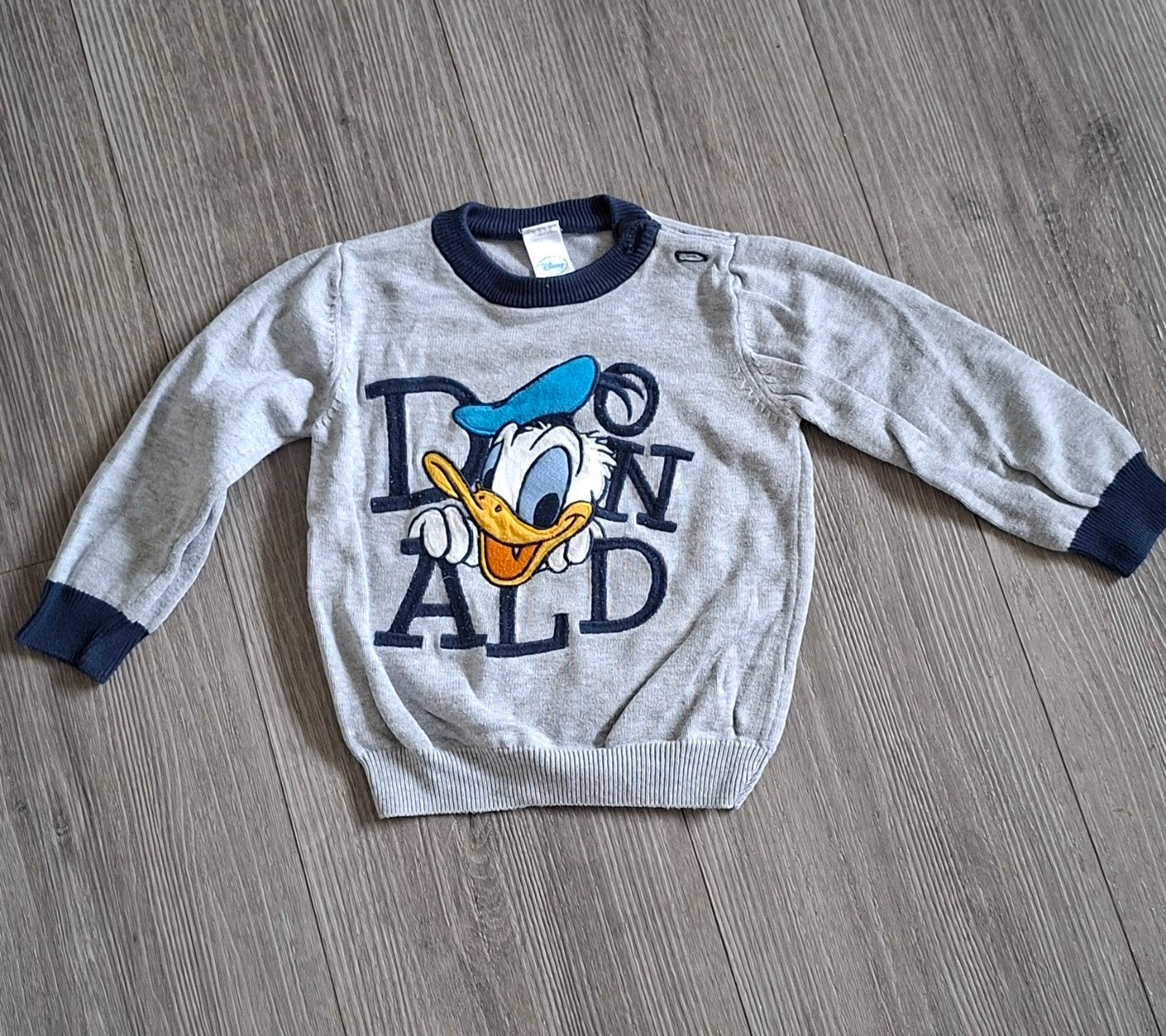 grijs donald duck trui maat 80, Kinderen en Baby's, Ophalen of Verzenden, Zo goed als nieuw, Jongen, Trui of Vest