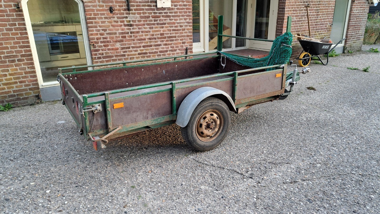 Stevige aanhangwagen - Ideaal voor tuin en klussen, Ophalen, Gebruikt