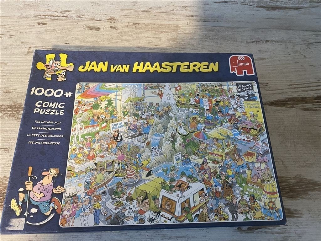 Jan van haasteren - de vakantiebeurs 1000 stuks [s772], Verzenden, 500 t/m 1500 stukjes, Zo goed als nieuw