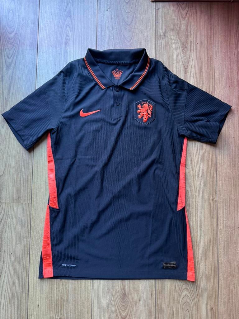 Voetbalshirt Nederlands Elftal spelersversie Oranje KNVB, Ophalen of Verzenden, Zo goed als nieuw, Blauw, Voetbal
