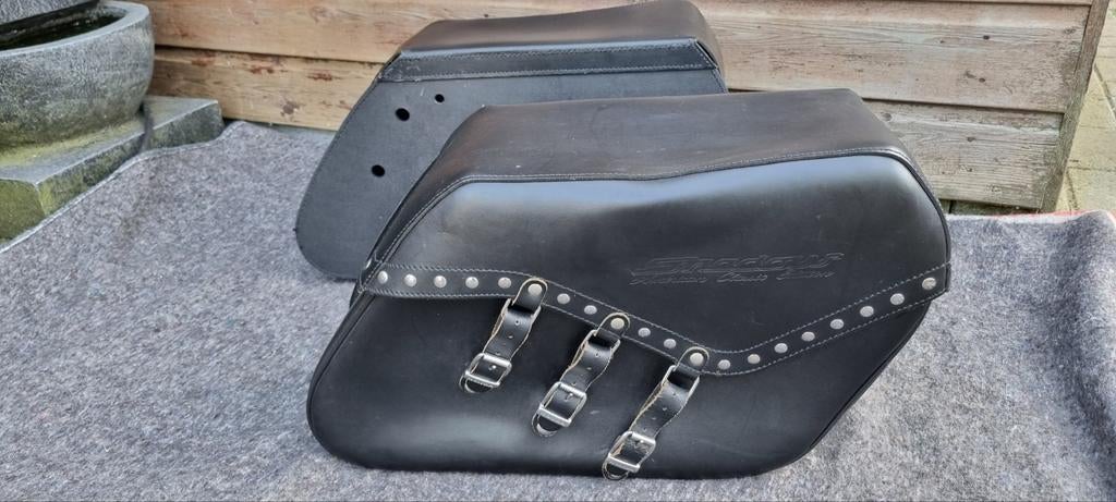 Leren zijtassen Honda shadow, Motoren, Ophalen of Verzenden, Gebruikt