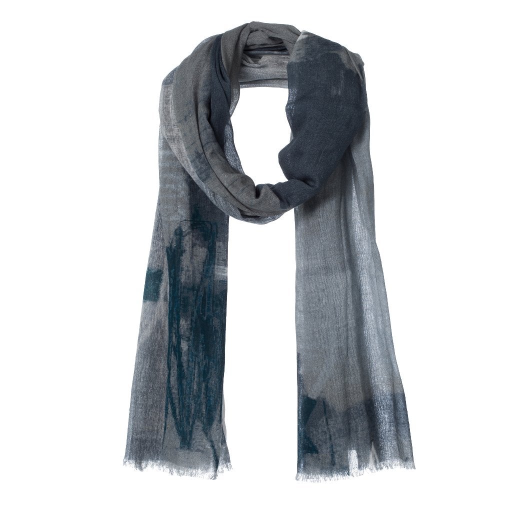 Katoenen sjaal met een print, Kleding | Dames, Mutsen, Sjaals en Handschoenen, Verzenden, Nieuw, Maat 38/40 (M), Sjaal
