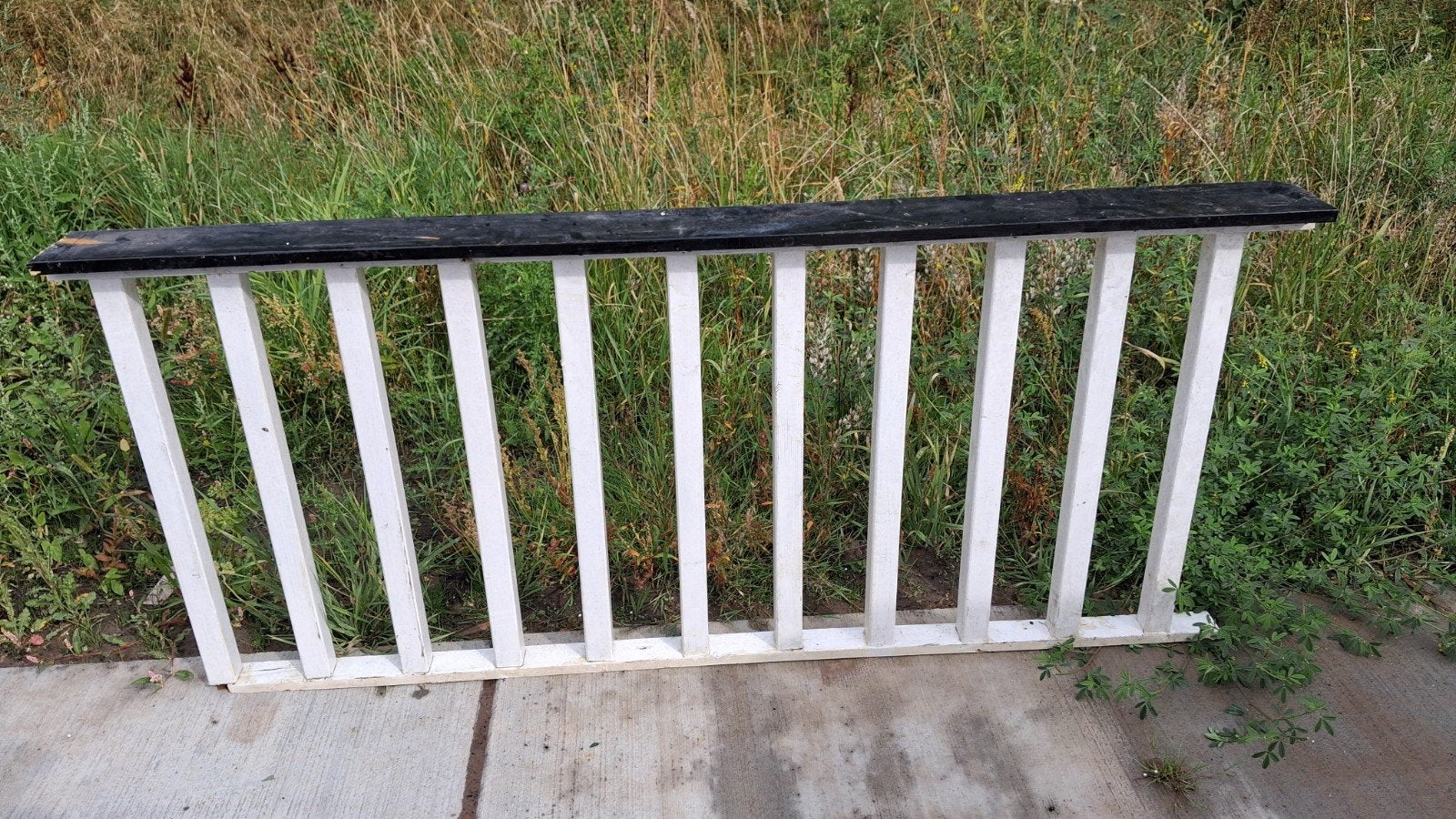 Balustrade - Houten Tuinhek - sierhekwerk tuin 9 meter, Ophalen, Gebruikt, Hout, Tuinhek